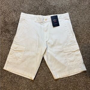 Men’s Paul & Shark Cargo Yachting White Cotton Shorts